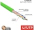 Кабель витая пара REXANT U/UTP CAT6 нг(А)-LSLTx 4x2х0,575мм 23AWG внутренний зеленый 305м 01-0071 2