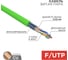 Кабель витая пара REXANT FTP CAT5e нг(А)-LSLTx 4x2х0,52мм 24AWG внутренний зеленый 305м 01-0161 2
