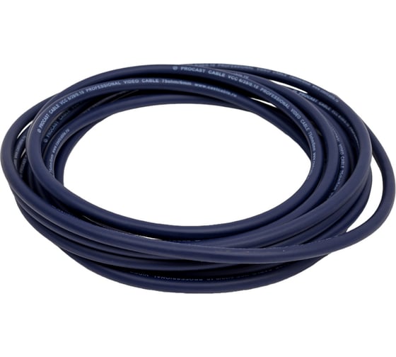 Профессиональный коаксиальный видео кабель PROCAST cable VCC 6/39/0,10.5 6mm, фиолетовый, 5 м НФ-00002073