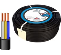 Силовой кабель АлКЗ ВВГ-Пнг(А)-LS 3x4 -0,66 (10м) ГОСТ VVG-P 3x4-10