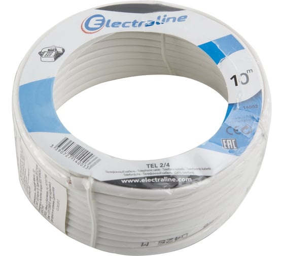 Телефонный кабель 2р Electraline 14003