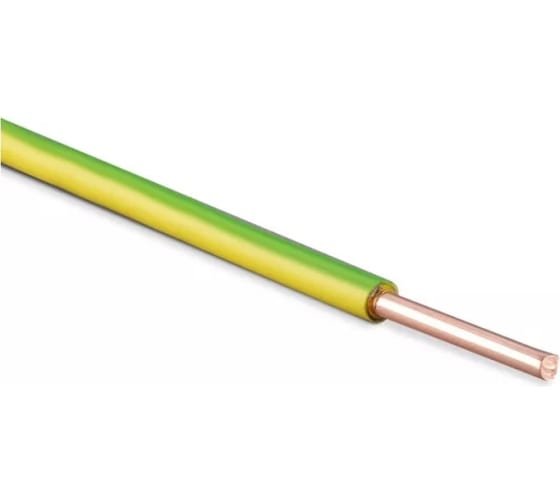 Силовой кабель НКЗ ПуВ ПВ-1 6 желто-зеленый ГОСТ 100 м. 16213554 1