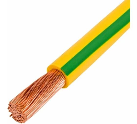 Силовой кабель НКЗ ПуГВ ПВ-3 6 желто-зеленый ПуГВнгА-LS ГОСТ 300 м. С00193527 1