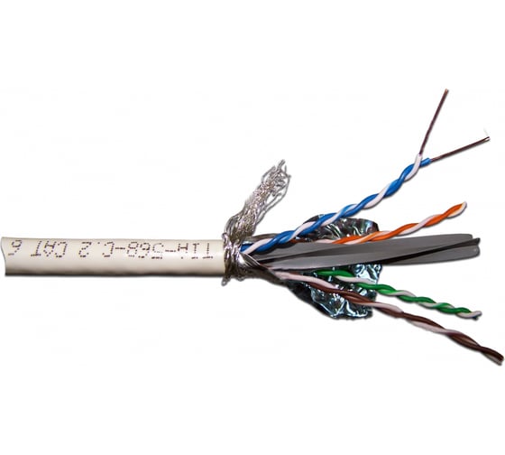 Кабель S/FTP LANMASTER 4 пары, Категория 6, LSZH, серый, 305м в кат., LAN-6ESFTP-LSZH-GY