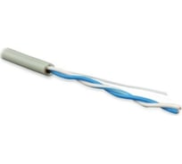 Кабель витая пара Hyperline UUTP1-C5-P24-IN-LSZH-GY-500 (500 м) неэкранированная U/UTP, категория 5, 1 пара (24 AWG), многожильный (patсh), LSZH, нг(A)-HF, -20C - +75C, серый 229837