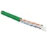 Кабель витая пара U/UTP Hyperline UUTP4-C6-S23-IN-LSZH-GN-305 (305 м), категория 6, 4 пары (23 AWG), одножильный (solid), с разделителем, LSZH, нг(А)-HF, –20C – +75C, зеленый - гарантия:15 л 1