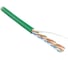 Кабель витая пара Hyperline UUTP4-C5E-S24-IN-LSZH-GN-305 (305 м) неэкранированная U/UTP, категория 5e, 4 пары (24 AWG), одножильный (solid), LSZH, нг(А)-HF, -20C – +75C, зеленый - гарантия: 1