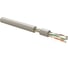 Кабель витая пара Hyperline UUTP4R-C6-S23-IN-LSLTX-GY-305 (305 м) неэкранированная U/UTP, категория 6, 4 пары (23 AWG), одножильный (solid), с разделителем, нг(А)-LSLTx, внутренний, серый 49 1