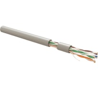 Кабель витая пара Hyperline UUTP4R-C6-S23-IN-LSZH-GY-305 (305 м) неэкранированная U/UTP, категория 6, 4 пары (23 AWG), одножильный (solid), с разделителем, LSZH, нг(А)-HF, –20C – +75C, серый