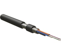 Волоконно-оптический кабель Hyperline FO-AMTC-OUT-504-4-PE 50/125 (OM4) многомодовый, 4 волокна, multi loose tube, бронированный стальной лентой, для внешней прокладки 436396