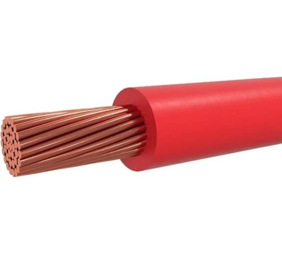Провод ПуГВнг(a)-ls Цветлит 1x6 красный 200 метров С00064382 1