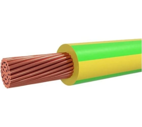 Провод ПуГВнг(a)-ls Цветлит 1x1,5 зеленый/желтый 500 метров С00077755 1