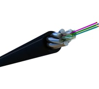 Волоконно-оптический кабель Hyperline FO-AWSH-OUT-503-4-PE-BK 50/125 (OM3) многомодовый, 4 волокна, жесткий, бронированный, волокна в канате из стальных проволок, гелезаполненный, внешний, P