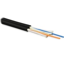 Волоконно-оптический кабель Hyperline FO-D2-IN-50-2-LSZH-BK 50/125 (OM2) многомодовый, 2 волокна, duplex, zip-cord, плотное буферное покрытие (tight buffer) 2.0 мм, для внутренней прокладки,