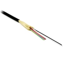 Волоконно-оптический кабель Hyperline FO-DT-IN/OUT-504-4-LSZH-BK 50/125 (OM4) многомодовый, 4 волокна, плотное буферное покрытие (tight buffer), внутренний/внешний, LSZH, нг(А)-HF, –40C – +7
