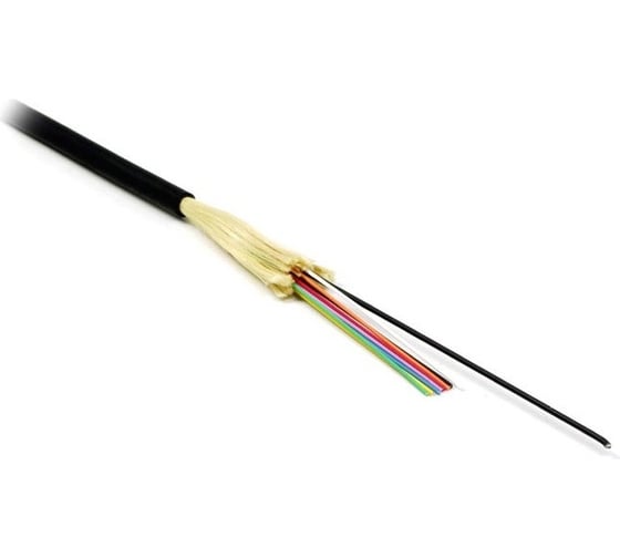 Волоконно-оптический кабель Hyperline FO-DT-IN/OUT-9S-12-LSZH-BK 9/125 (SMF-28 Ultra) одномодовый, 12 волокон, плотное буферное покрытие (tight buffer) внутренний/внешний, LSZH, нг(А)-HF, –4 1