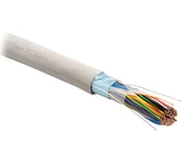 Кабель витая пара Hyperline FUTP50-C3-S24-IN-LSZH-GY экранированная F/UTP, категория 3, 50 пар (24 AWG), одножильный (solid), экран - фольга, LSZH нг(А)-HF, –20C - +60C, серый 45652