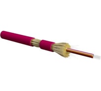 Волоконно-оптический кабель Hyperline FO-DT-IN-504-4-HFLTx-MG 50/125 (OM4) многомодовый, 4 волокна, плотное буферное покрытие (tight buffer), для внутренней прокладки, HFLTx, –40C – +70C, ма