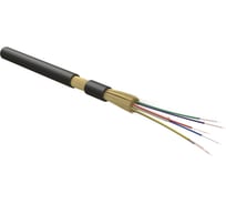 Волоконно-оптический кабель Hyperline FO-MB-IN/OUT-503-12-LSZH-BK 50/125 (OM3) многомодовый, 12 волокон, безгелевые микротрубки 0.9 мм (micro bundle), внутренний/внешний, LSZH, нг(А)-HF, -40