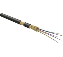Волоконно-оптический кабель Hyperline FO-MB-IN/OUT-504-16-LSZH-BK 50/125 (OM4) многомодовый, 16 волокон, безгелевые микротрубки 0.9 мм (micro bundle), внутренний/внешний, LSZH, нг(А)-HF, -40
