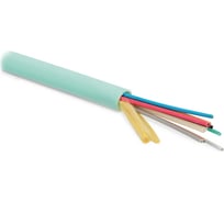 Волоконно-оптический кабель Hyperline FO-MB-IN-503-36-LSZH-AQ 50/125 (OM3) многомодовый, 36 волокон, безгелевые микротрубки 1.1 мм (micro bundle), для внутренней прокладки, LSZH, нг(А)-HF, -