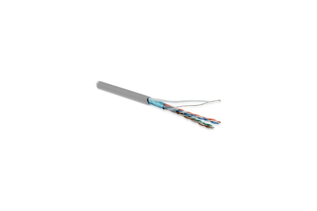 Экранированный кабель витая пара Hyperline FUTP4-C5E-P26-IN-LSZH-GY-305 ...