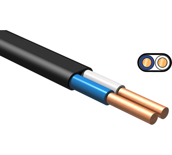 Кабель iTOK ВВГ-П нг(А) 2x4 ГОСТ (5 метров) i-KPP-VVGNG-240-5 1