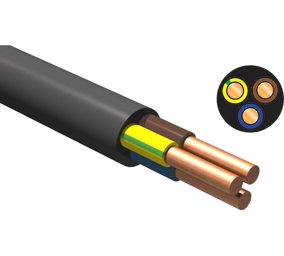 Кабель iTOK ВВГзнг(А) LS 3x2,5 ГОСТ (100 метров) i-KPP-VVGZNG-LS-325-100 1
