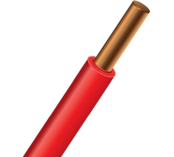 Провод iTOK ПуВнг(А)-LS 1x4 ГОСТ красный (100 метров) i-KPP-PUVNG-LS-140-100-RED