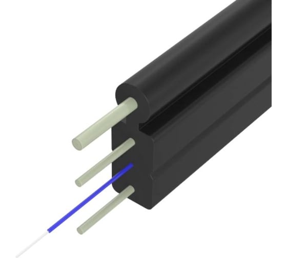 Кабель волоконно-оптический SUPRLAN 1 волокно ВО FTTH-2FRP+FRP-1-G.657.A1 1000м 02-0166-2 1