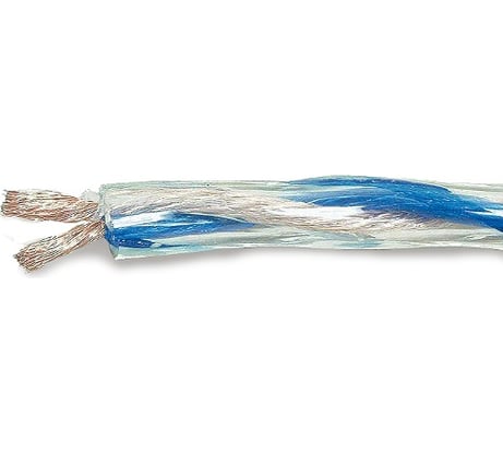 Акустический кабель 2х4,0 мм2 12 Ga "Витая пара", прозрачный Belsis BW7713