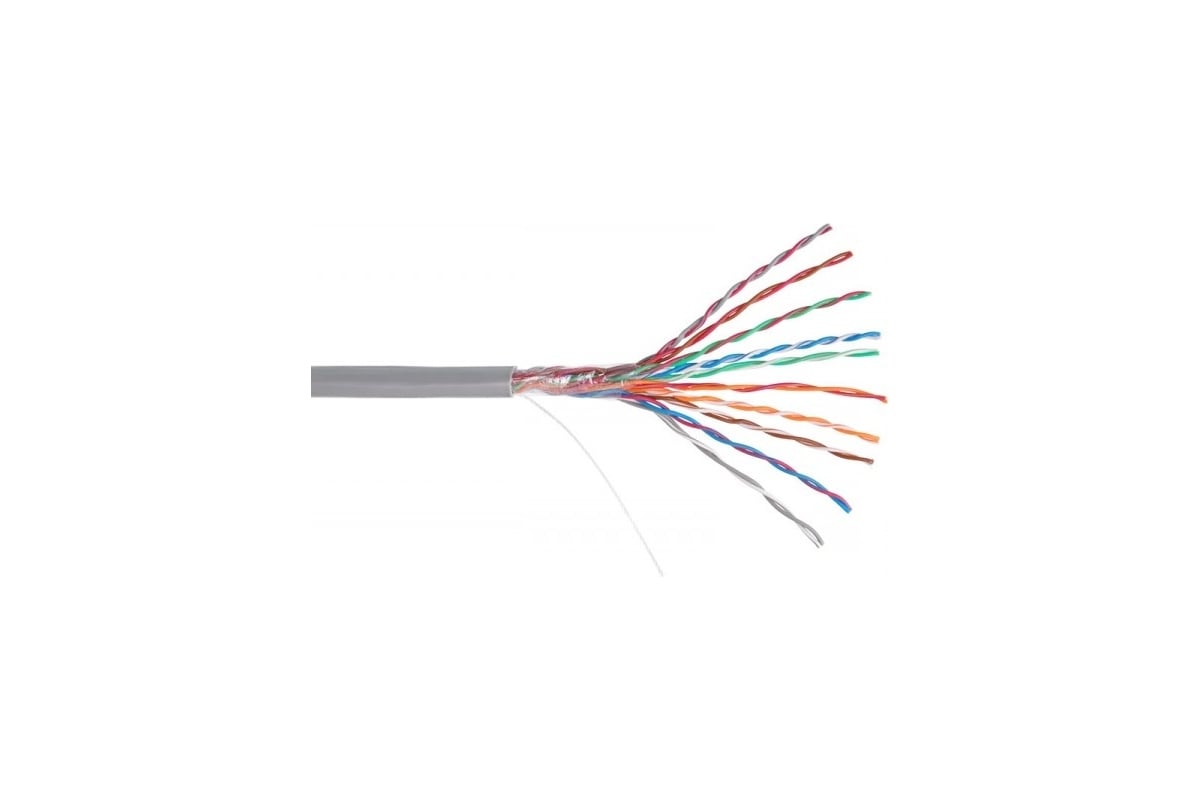 Кабель U/UTP 10 пар, Кат.5 Класс D, 100МГц, одножильный, медный,  внутренний, PVC нг B, серый, 305м NETLAN EC-UU010-5-PVC-GY-3 - выгодная  цена, отзывы, характеристики, фото - купить в Москве и РФ