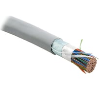 Экранированный кабель витая пара Hyperline FUTP100-C3-S24-IN-PVC-GY F/UTP, категория 3, 100 пар (24 AWG), одножильный (solid), экран-фольга, PVC, -20C - +50C, серый 19482