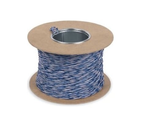 Кроссировочная витая пара Cabeus неэкранированная U/UTP (Jumper Wire) категория 5e, 1 пара (24 AWG), одножильный (solid), без общей внешней оболочки UTP-1P-Cat.5e-SOLID-CROSS-100-BL