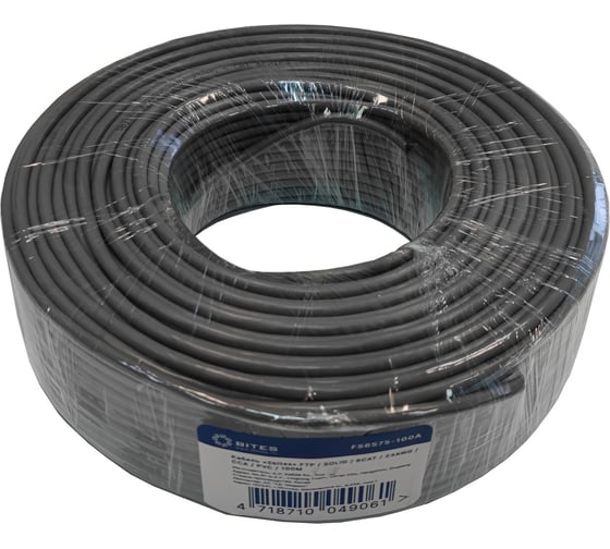 Кабель витая пара 5Bites ftp / solid / 6cat / 23awg / cca / pvc / 100m FS6575-100A