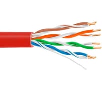 Кабель витая пара 5Bites utp / solid / 5e / 24awg / cca / pvc / lszh / red / 305m US5505-305A-LSZH