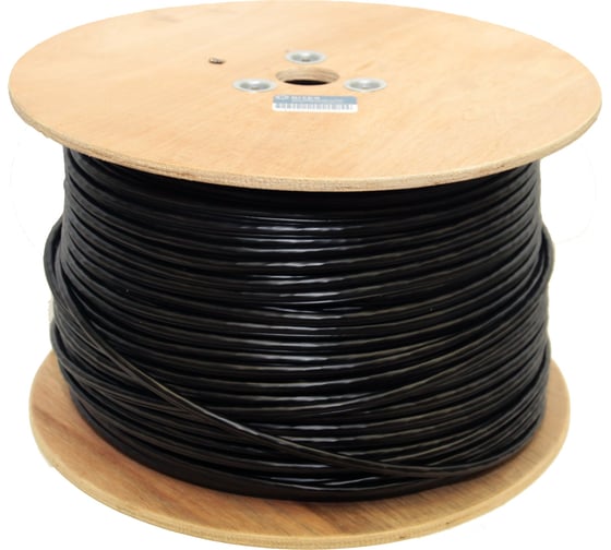 Кабель витая пара 5Bites utp / solid / 5e / ccag / pvc+pe / black / outdoor / drum / 305m US5500-305APE
