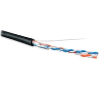 Кабель витая пара 500м Hyperline UUTP2-C5-S24-OUT-PE-BK 236305