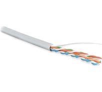 Кабель витая пара 305м Hyperline UUTP4-C5E-S24-IN-LSZH-GY 42045