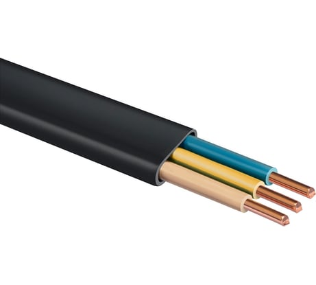 Силовой кабель Ввг-пнг(а)-ls ЗУБР 3x2.5 mm2 100 м, гост 31996-2012 60007-100