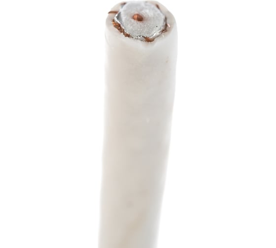 Кабель RG-6U+Cu, 48%, 75 Ом, 100м, белый PROCONNECT 01-2206