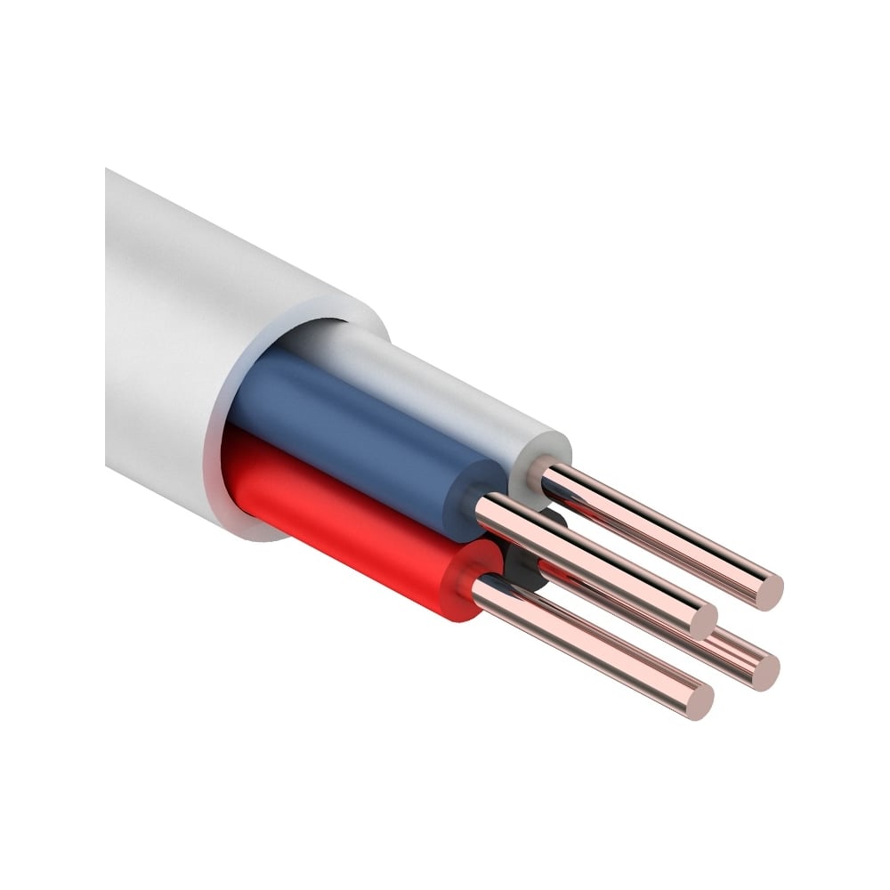 Кабель сигнальной проводки КСПВ REXANT 4х0.4 мм, 200м, белый 01-4512-1 ...