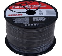 Провод ПГВА 1х0.75 кв.мм, 100м, черный REXANT 01-6506