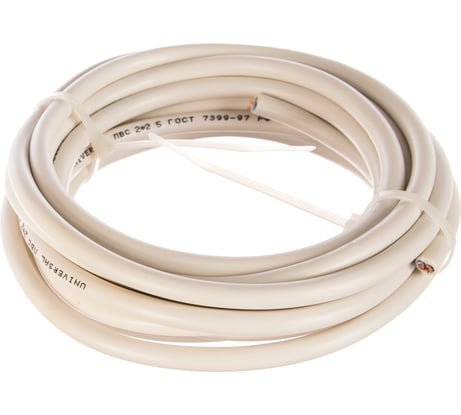 Кабель ПВС 2x2.5 5м бухта ПАН ЭЛЕКТРИК 23555 2