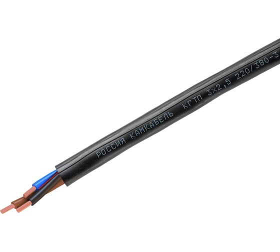 Кабель КГТП 3x2,5 220/380-3 100м Камкабель 11K/П30000013200100М