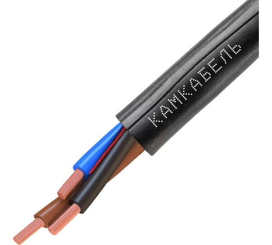 Кабель КГТП 3x1,5 220/380-3 100м Камкабель 11K/П2Я000013200100М