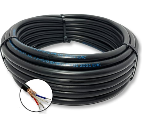 Кабель монтажный ПРОВОДНИК мкэш 5x0.35 мм2, 20м OZ65796L20