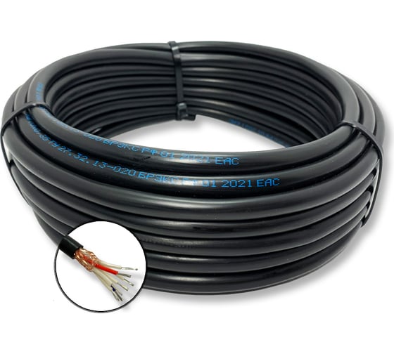Кабель монтажный ПРОВОДНИК мкэш 7x0.35 мм2, 30м OZ48557L30 1