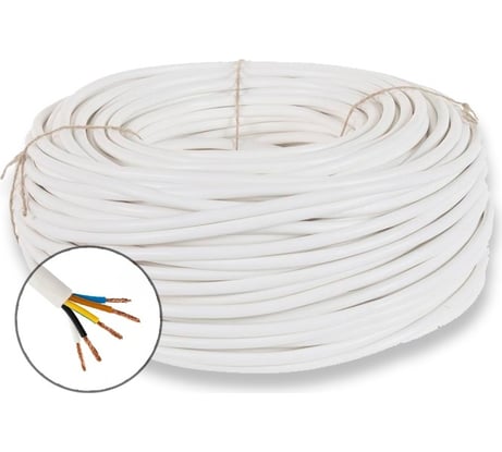 Бытовой провод ПРОВОДНИК пвснг(a)-ls 5x4 мм2, 50м OZ76351L50