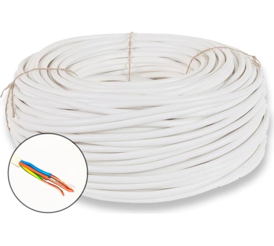 Бытовой провод ПРОВОДНИК пвснг(a)-ls 3x1 мм2, 50м OZ63785L50